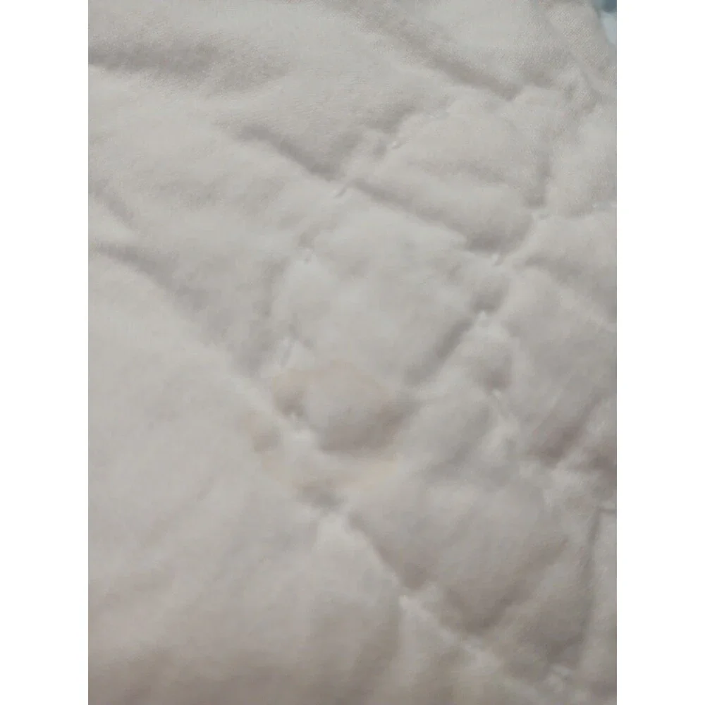 Vintage Quilted Seashell Pillow ShamStandard 24x20 Cottagecore Coastal